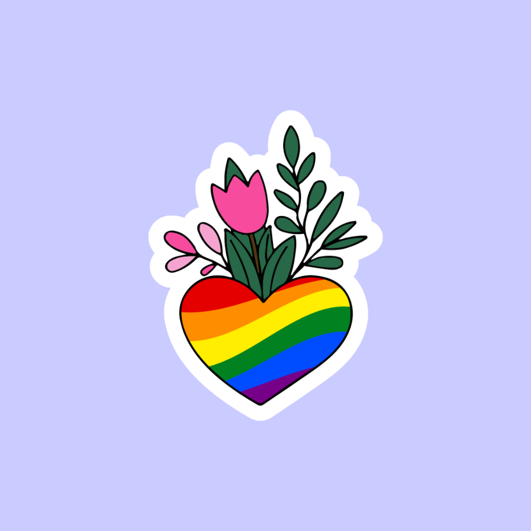 Pride Heart Flowers