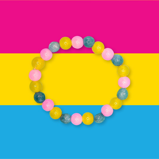 Pansexual Bead Bracelet