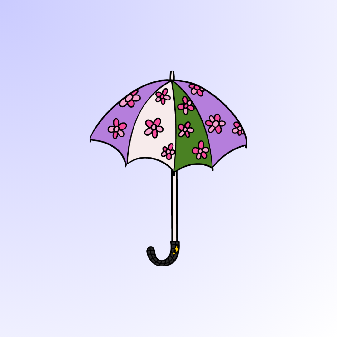 Genderqueer Umbrella of Love Sticker