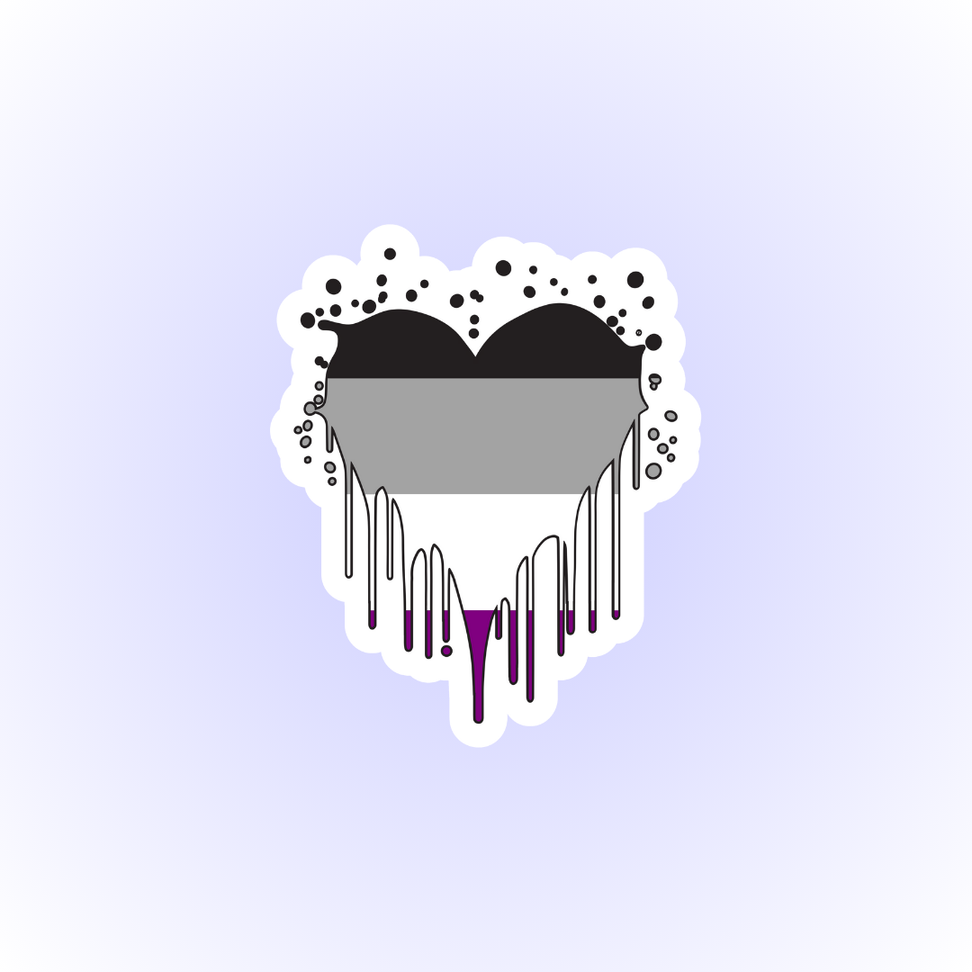 Asexual Dripping Heart