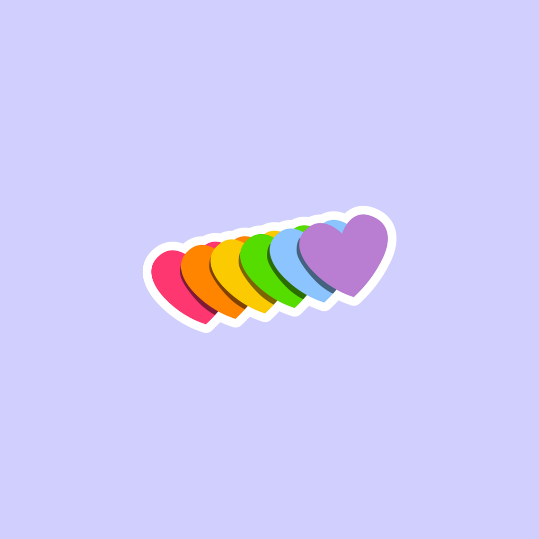 Pride Hearts Sticker