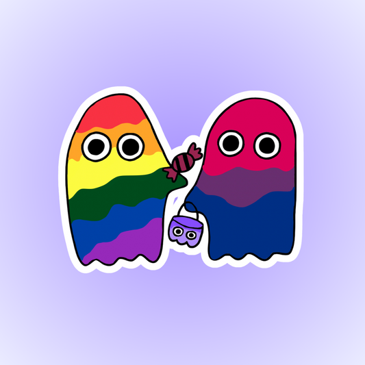 Bisexual-Pride Ghosts Sticker