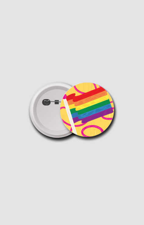 Pride Flag Button Badge