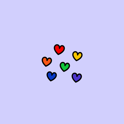 Pride Hearts Sticker