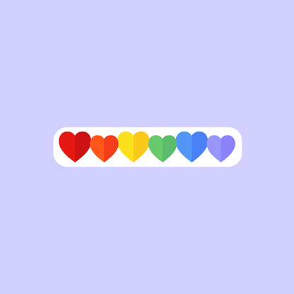 Pride Hearts Sticker