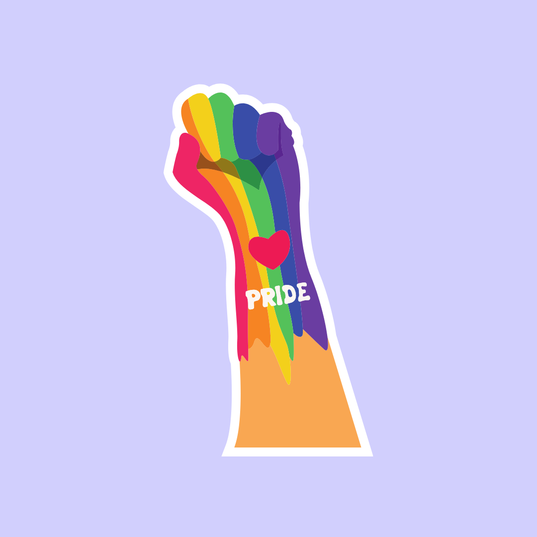 Pride Hand Sticker