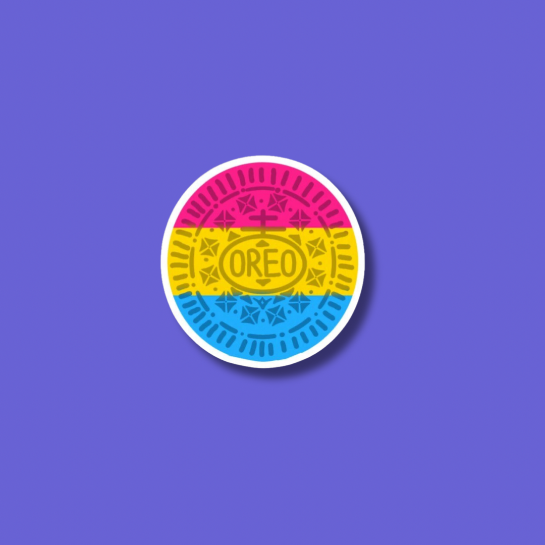 Pansexual Oreo sticker 