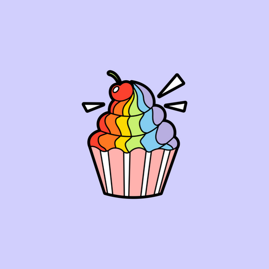 Tasty pride cupcake