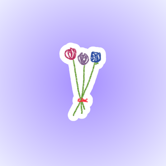 Bisexual Flowers Sticker