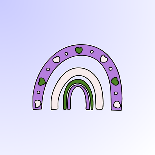 Genderqueer Rainbow Sticker