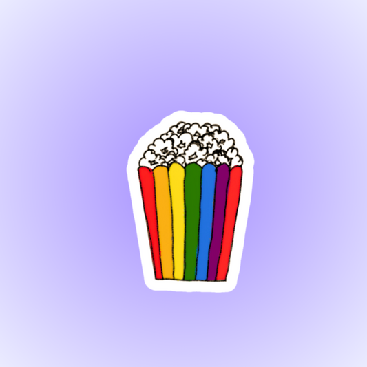 Pride Popcorn Sticker