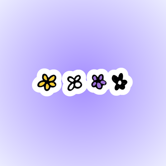 Non-Binary Flowers Sticker