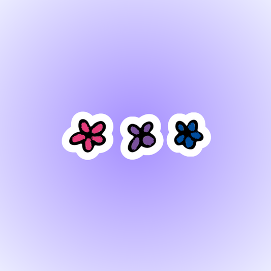 Bisexual Flowers Sticker