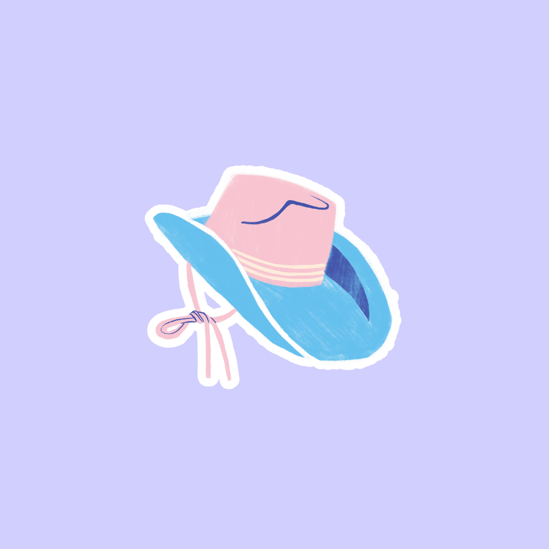 Trans Hat Sticker