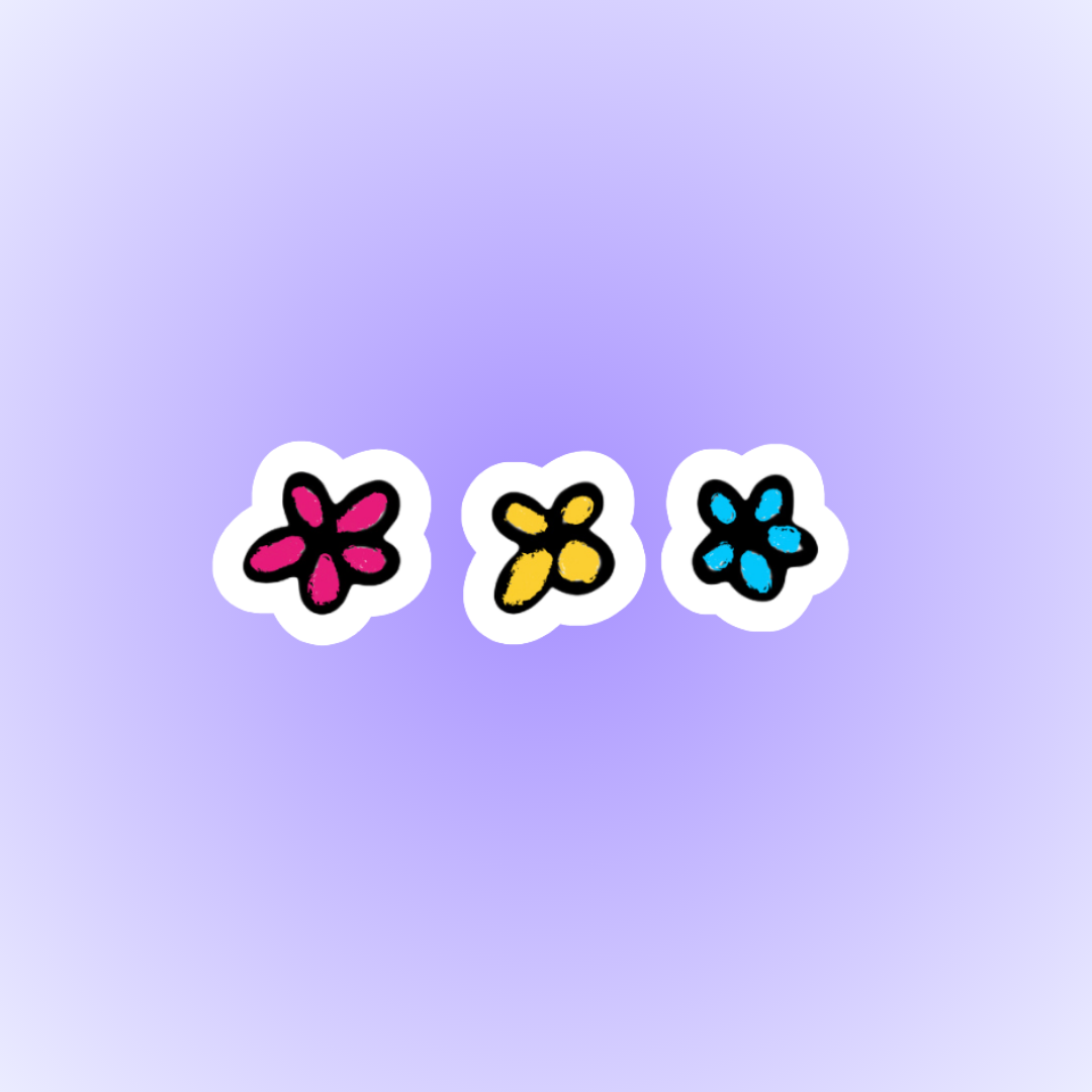 Pansexual Flowers Sticker