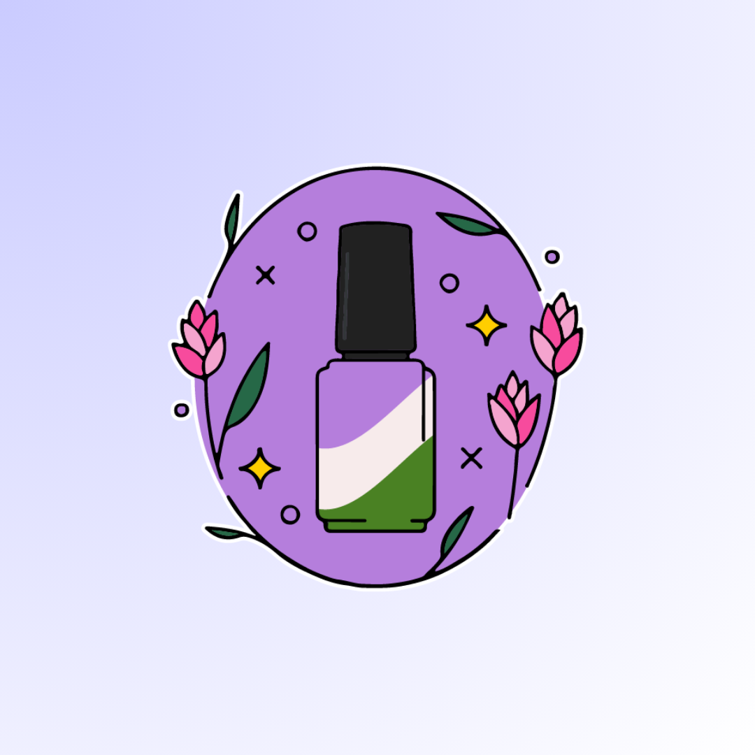 Genderqueer Polish Up Baby Sticker!