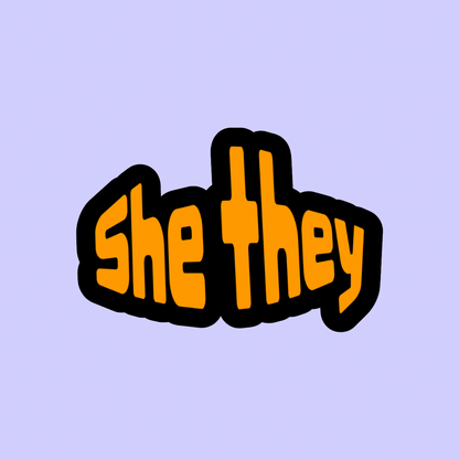 Pronouns in orange