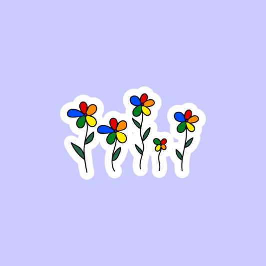 Five Pride Flowers