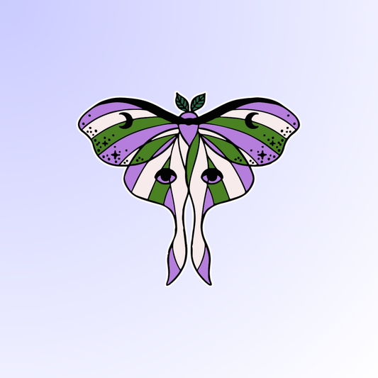 Genderqueer Butterfly Sticker