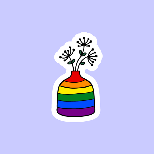 Pride Vase and Flowers