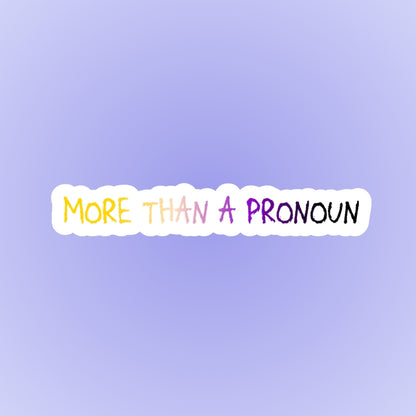 More than a pronoun