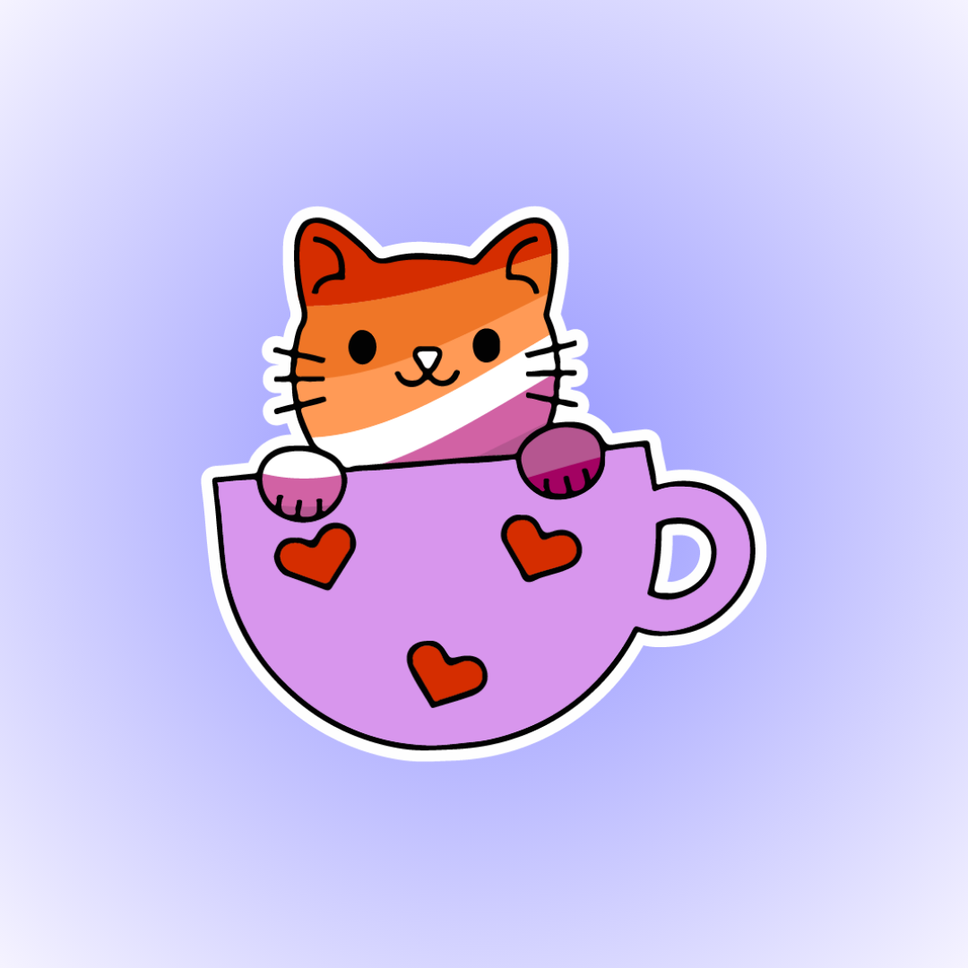 Lesbian Cat in a Cup