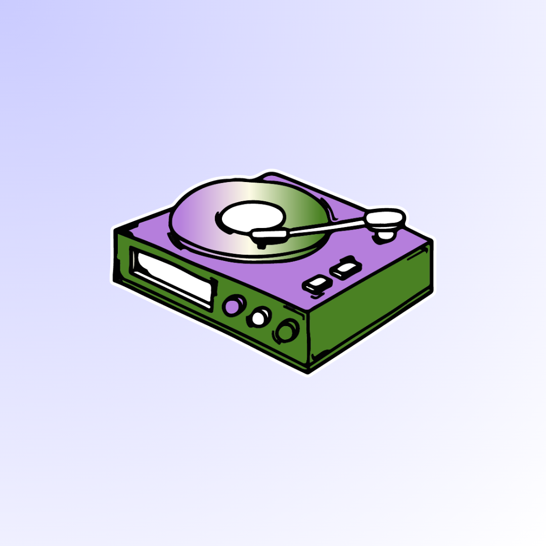 Genderqueer Cassette Player Sticker