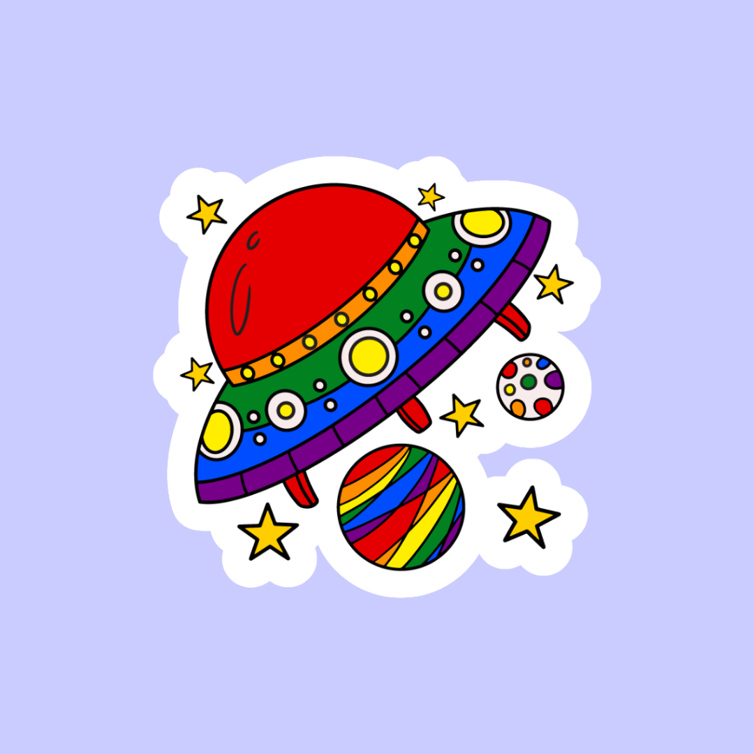 Pride UFO in Space