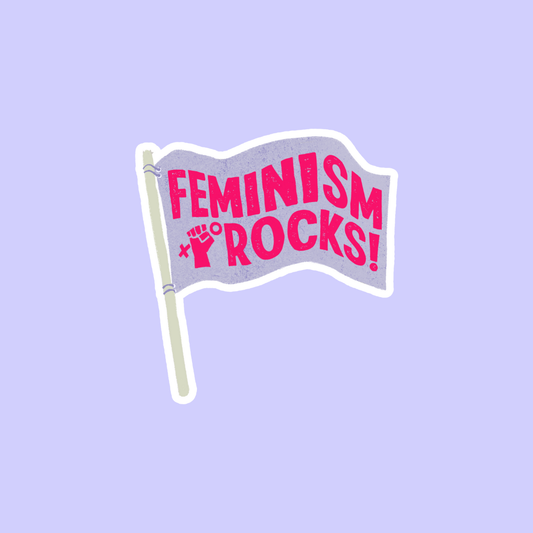 Feminism Rocks Sticker