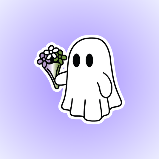 Genderqueer Ghost Sticker