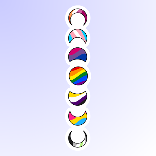 LGBTQIA+ Eclipse Sticker