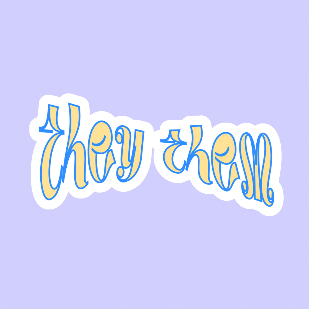 Pronouns in blue