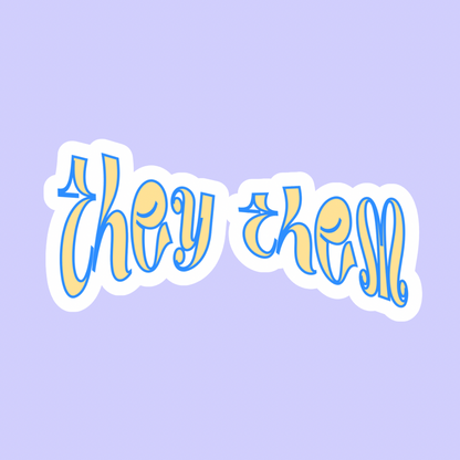 Pronouns in blue