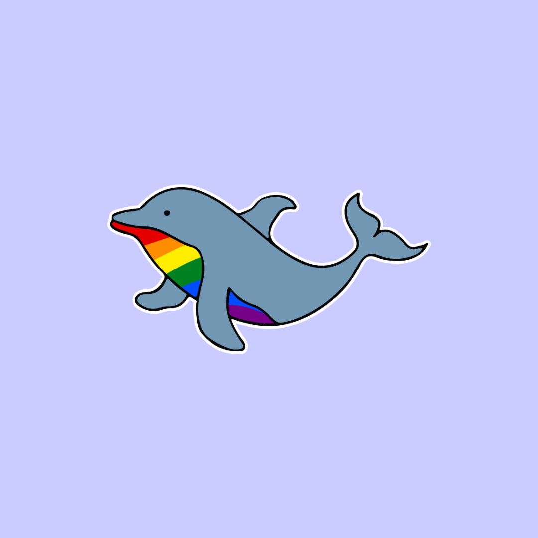 Happy Pride Dolphin