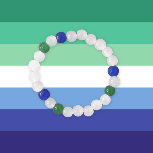 Gay Men's Bead Pride Bracelet