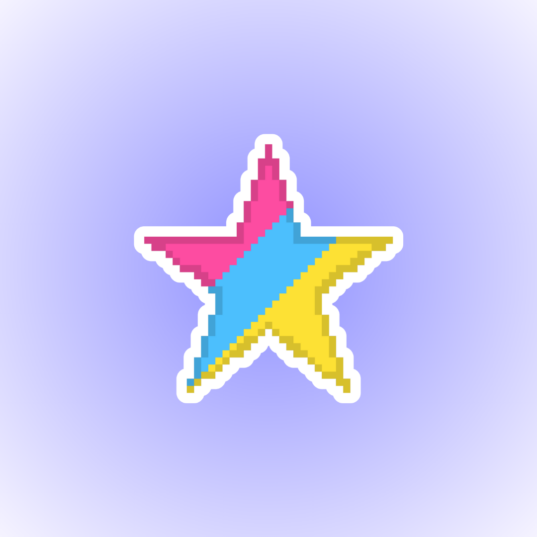 Pansexual Pixel Star