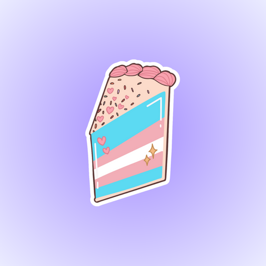 Trans Cake Sticker