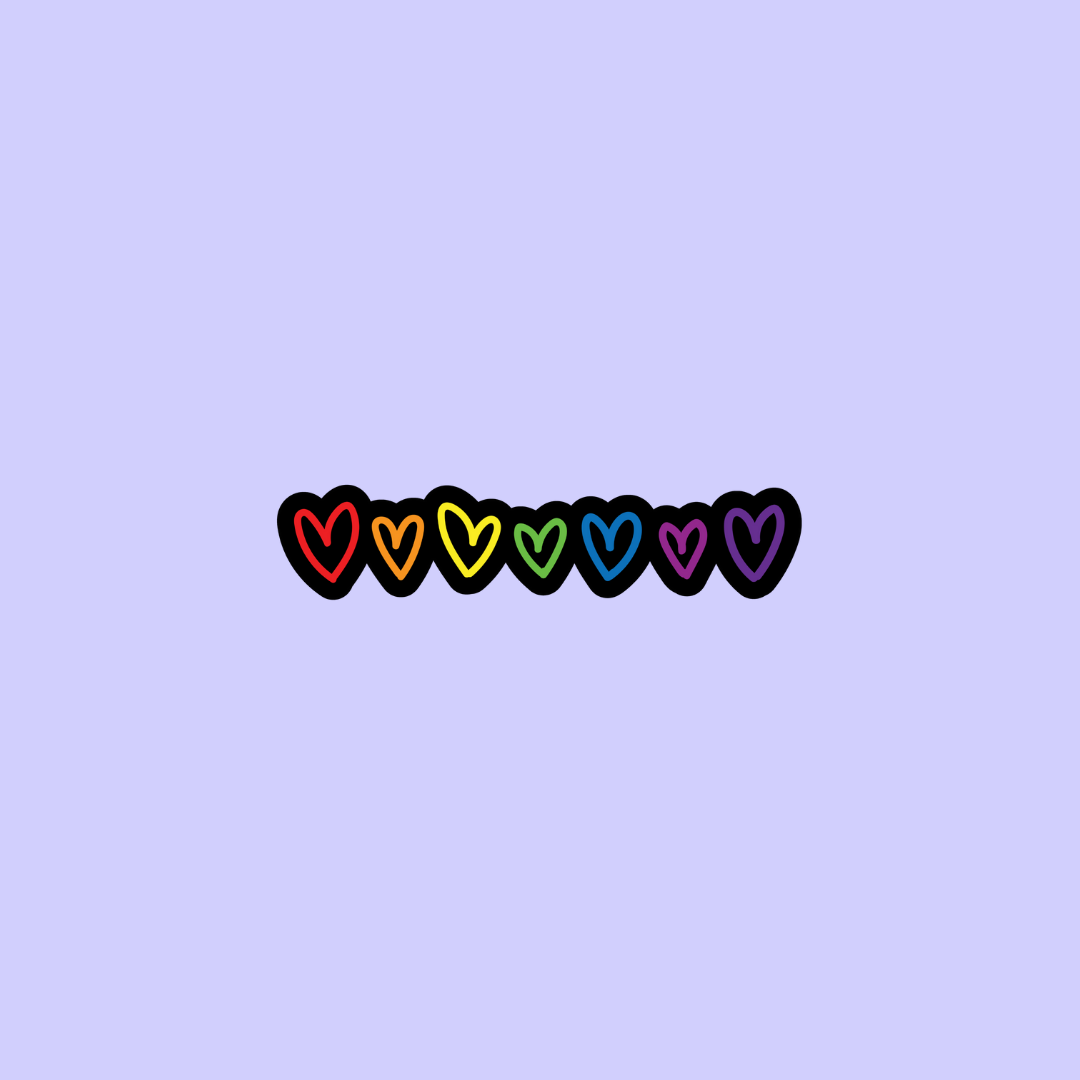 Pride Hearts Sticker