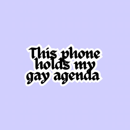 My gay agenda