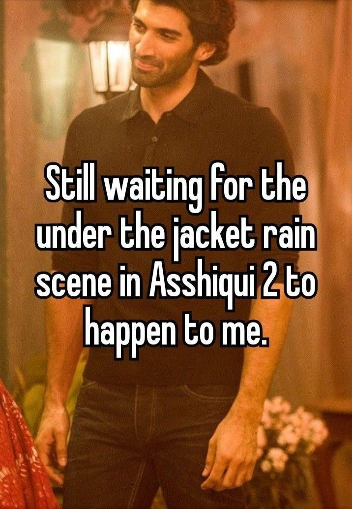 Hilarious bollywood themed funny sticker with humorous text and hindi puns featuring Aditya Roy Kapoor from   Aashiqui reference 