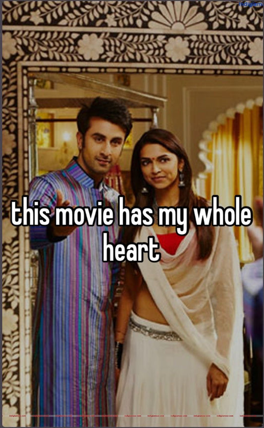 YJHD movie sticker- a fun and vibrant sticker inspired by yeh jawani hai diwani